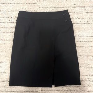 BCBG Black Pencil Skirt with Slit, Sz. 4